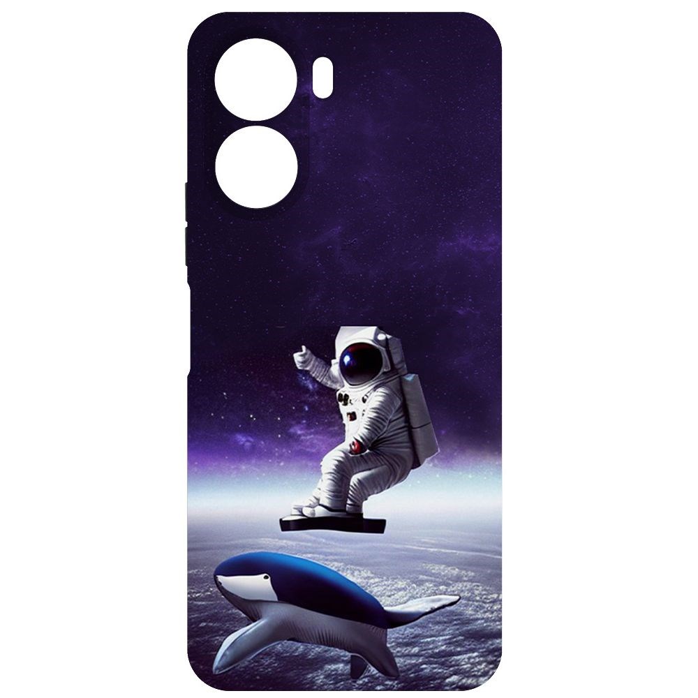 

Чехол-накладка Софт Спейсбордер для Vivo Y16, Черный