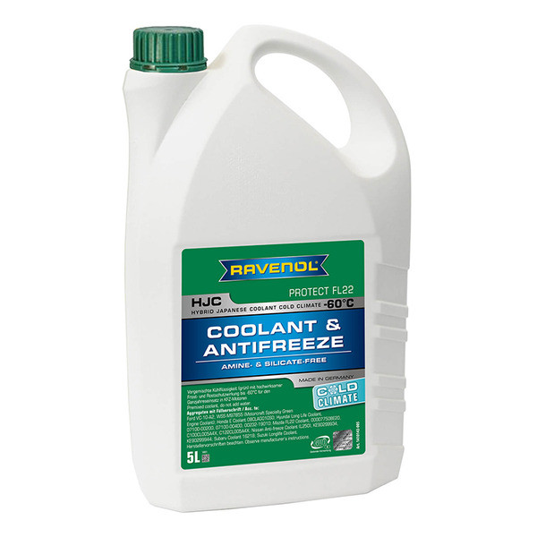 

Антифриз Ravenol HJC Premix Зеленый -40°С 5 л