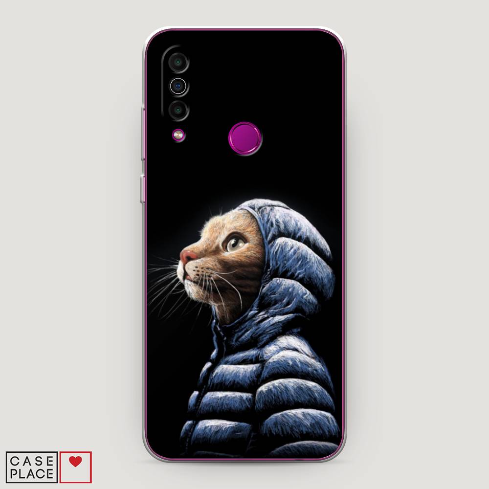 

Чехол Awog на Meizu M10 "Кот в капюшоне", Черный;бежевый;синий, 73850-2