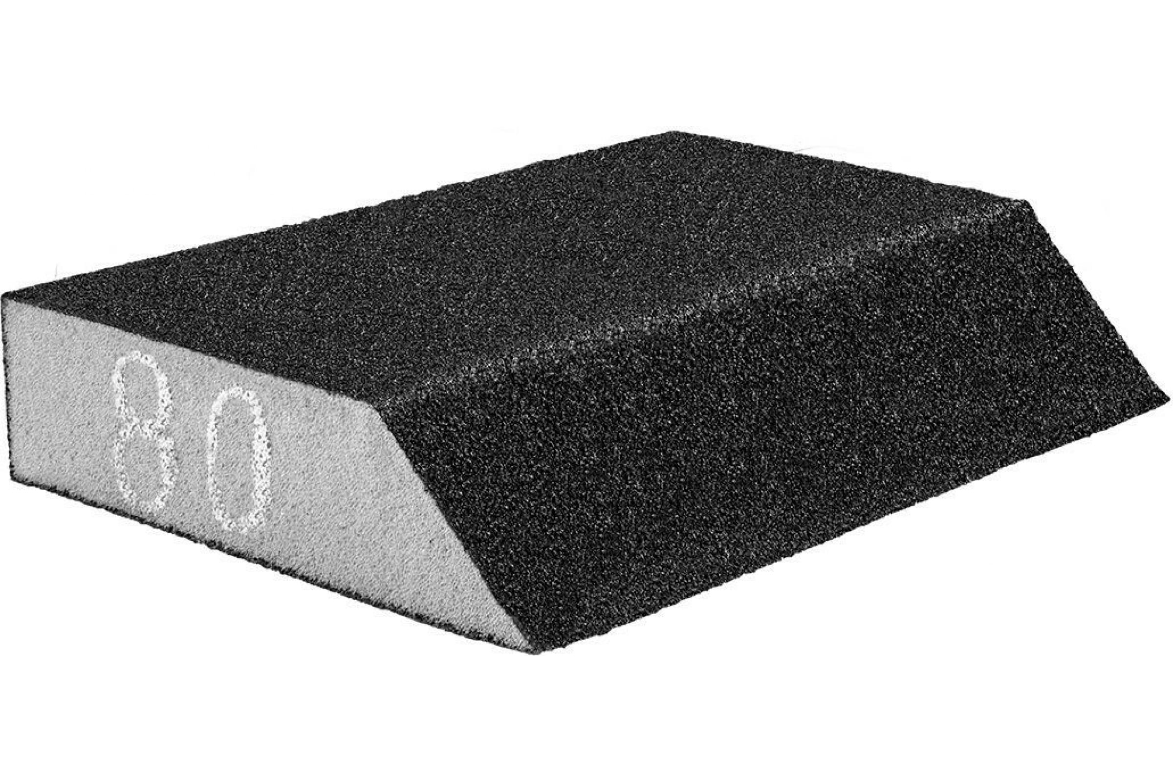 GRAPHITE Губка шлифовальная косой 125 x 25 x 90 мм K80 55H922