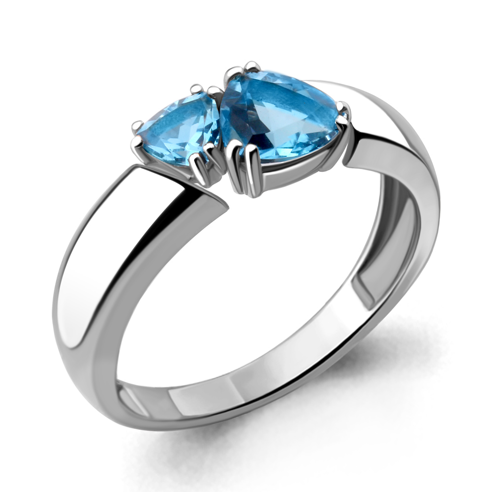 

Кольцо из серебра с топазом р., Aquamarine 6939105, 6939105_925_р