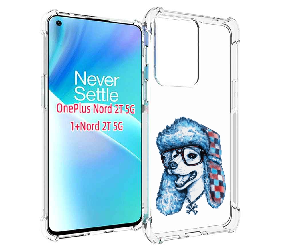 

Чехол MyPads зимний пес для OnePlus Nord 2T, Прозрачный, Tocco