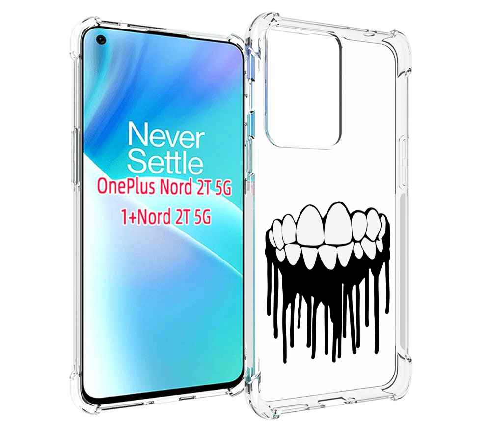 

Чехол MyPads зубы для OnePlus Nord 2T, Прозрачный, Tocco