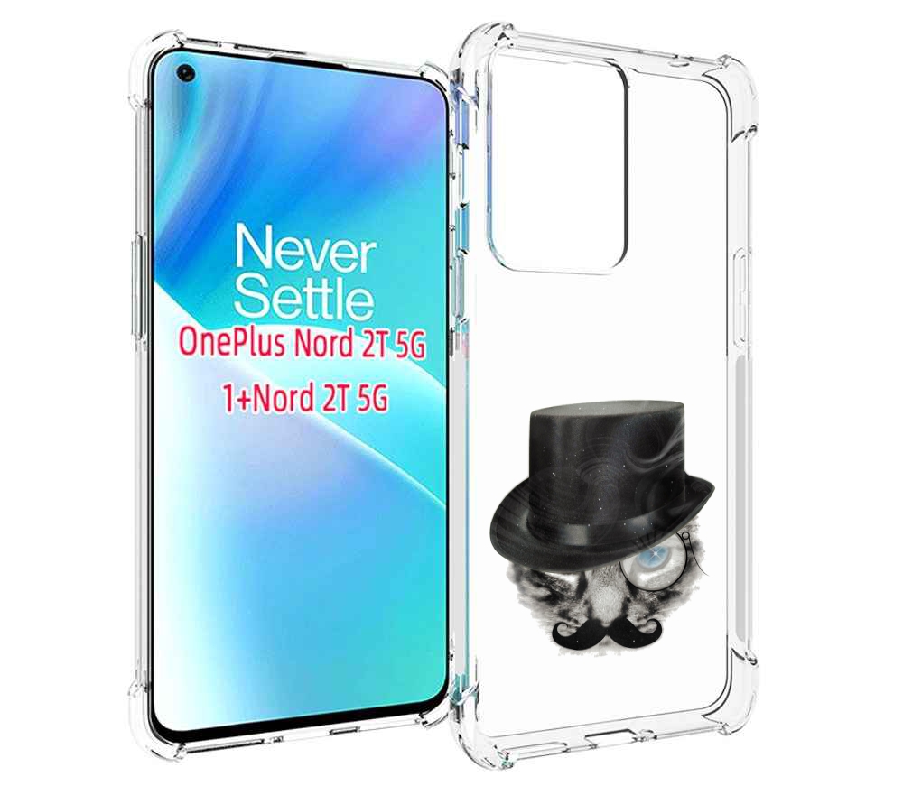 

Чехол MyPads интелегентный кот для OnePlus Nord 2T, Прозрачный, Tocco