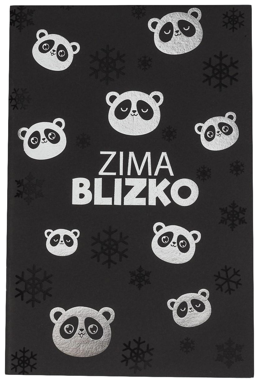 

Тетрадь с чёрными листами Zima blizko, 32 листа