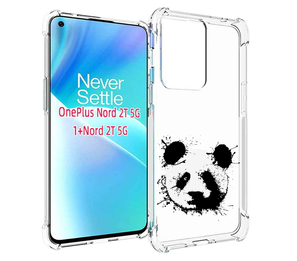 

Чехол MyPads клякса-панда для OnePlus Nord 2T, Прозрачный, Tocco