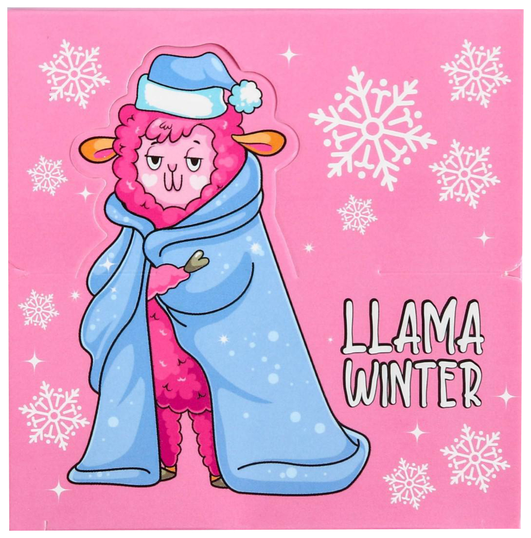 

Бумага для записей в коробке Llama winter: 250 листов 9 х 9 см