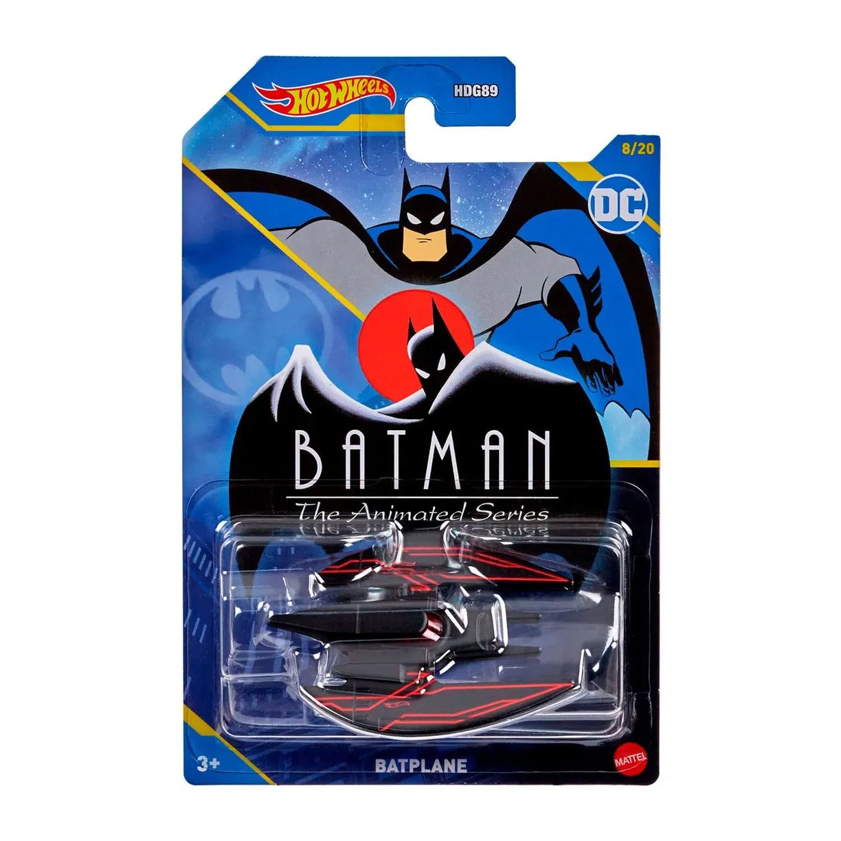 

Машина Hot Wheels Batman Batplane HDG89, Разноцветный, Batman Batplane