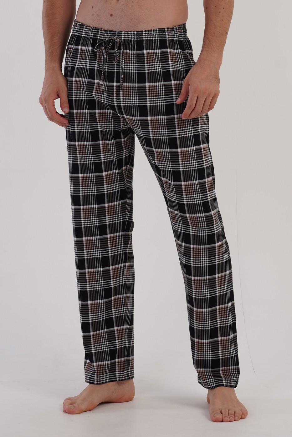 

Брюки домашние мужские VIENETTA MAN 22112233 коричневые 3XL, Коричневый, 22112233