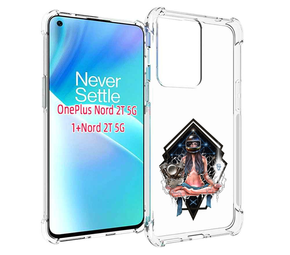 

Чехол MyPads красивая девушка в шлеме для OnePlus Nord 2T, Прозрачный, Tocco
