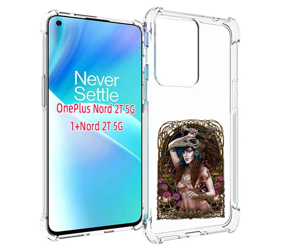 

Чехол MyPads красивая девушка рисунок для OnePlus Nord 2T, Прозрачный, Tocco