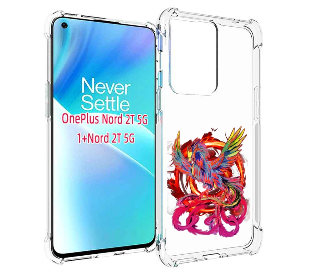 

Чехол MyPads красочный феникс для OnePlus Nord 2T, Прозрачный, Tocco