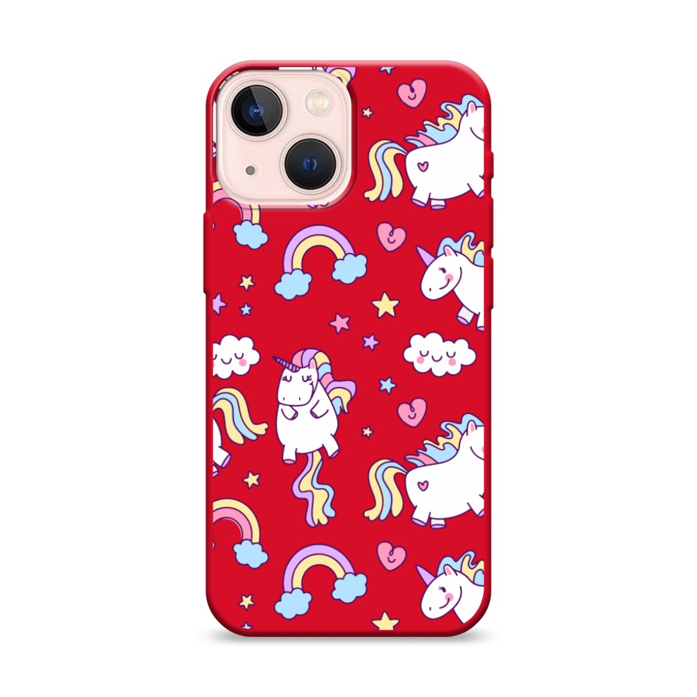

Матовый силиконовый чехол "Sweet unicorns dreams" на Apple iPhone 13 mini, Sweet unicorns dreams
