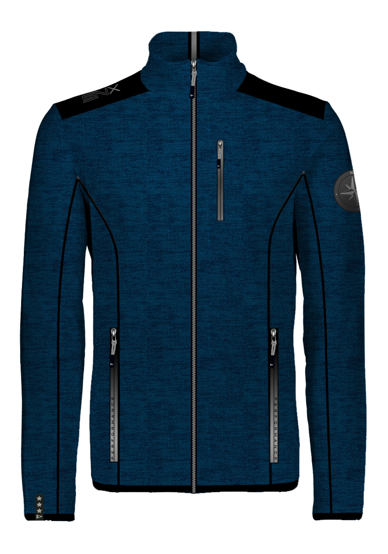 

Толстовка мужская Scuola Nautica Italiana 119338 синяя XL, Синий, 119338