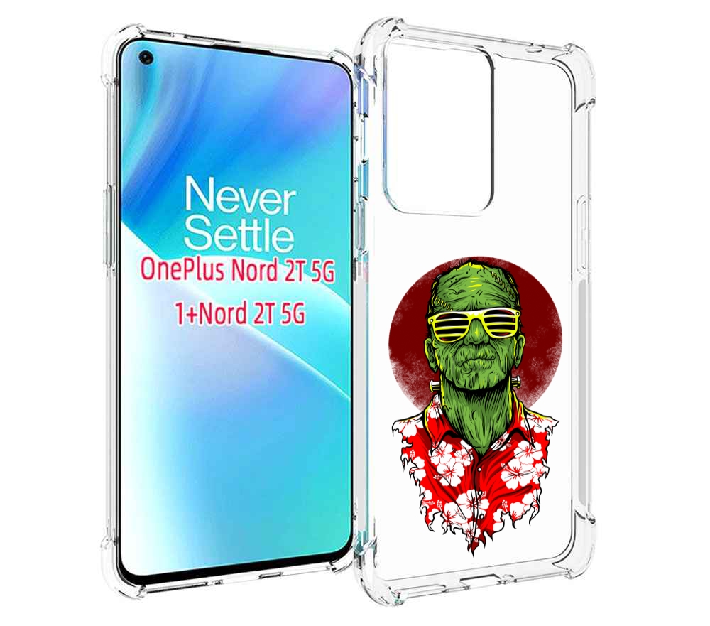 

Чехол MyPads крутой зеленый мужчина в очках для OnePlus Nord 2T, Прозрачный, Tocco