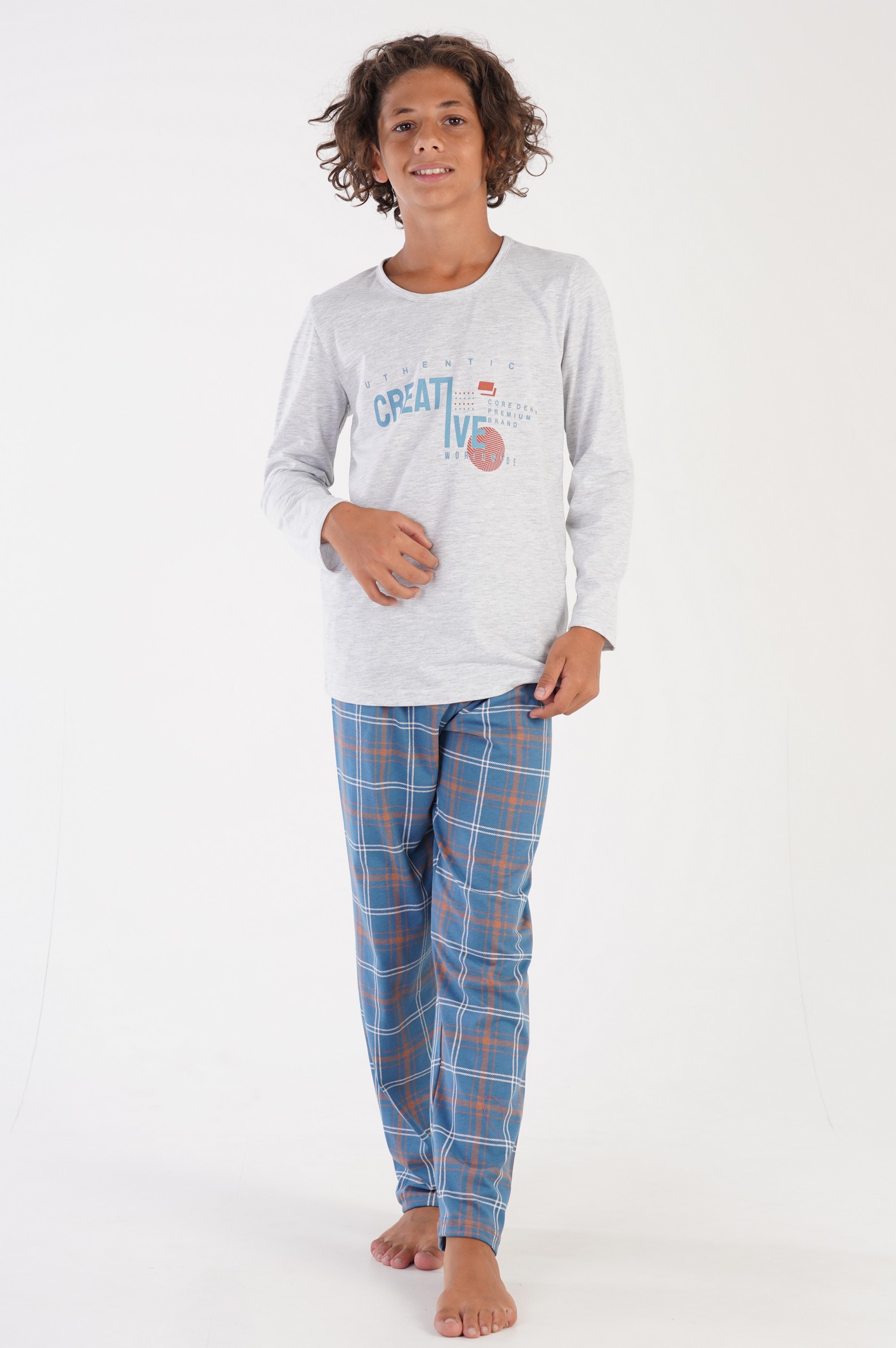 

Пижама детская VIENETTA KIDS 305076_0256, серый, 134, 305076_0256