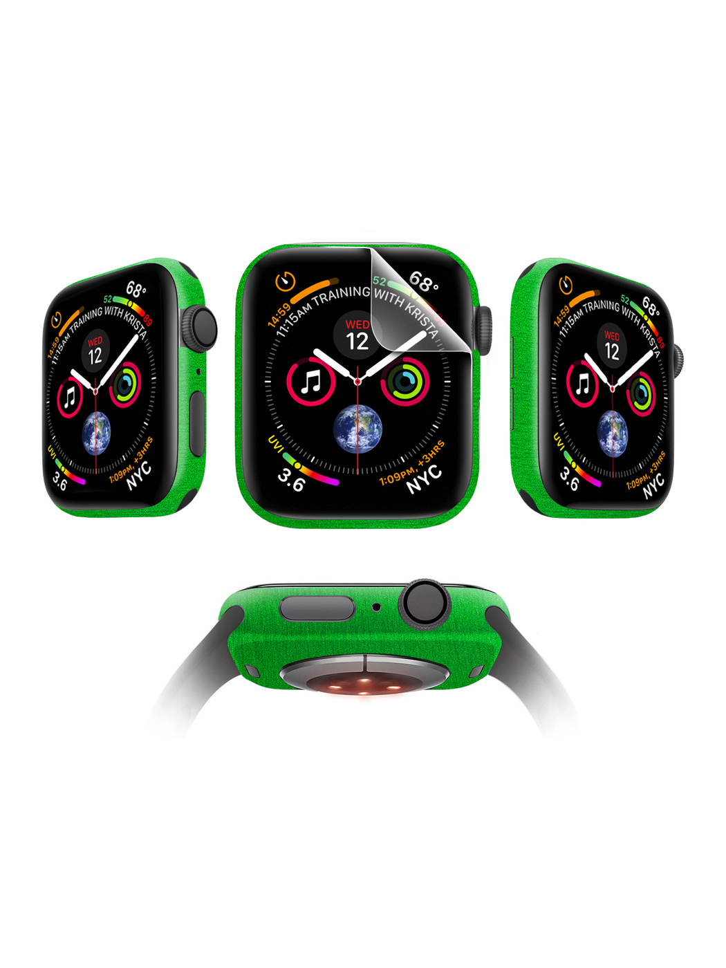 

Защитная пленка MOCOLL для Apple Watch 40mm Matte (4шт) Металлик Зеленый