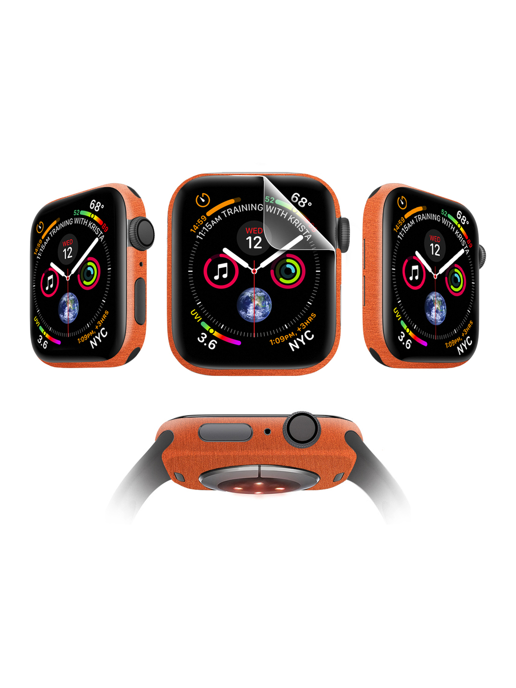 

Защитная пленка MOCOLL для Apple Watch 40mm Matte (4шт) Металлик Оранжевый