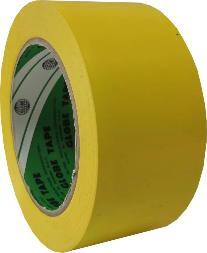 Лента  для разметки пола виниловая Globe, желтая, 50мм*33м краска malare ак 511 для дорожной разметки для пола ral 6032 зеленый 2 5 кг