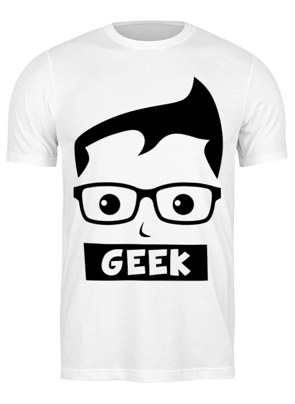 

Футболка мужская Printio Geek (гик) белая 3XL, Белый, Geek (гик)