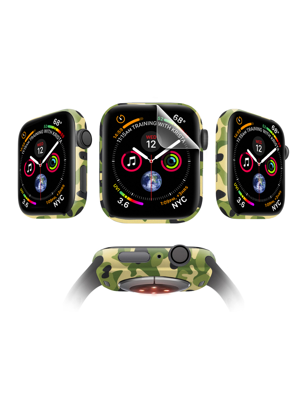 

Защитная пленка MOCOLL для Apple Watch 40mm Matte (4шт) Хаки Зеленый