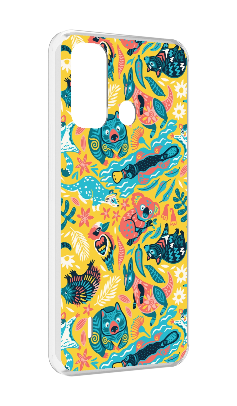 

Чехол MyPads seamless-pattern для ITEL A49 / A58 / A58 Pro, Прозрачный, Tocco