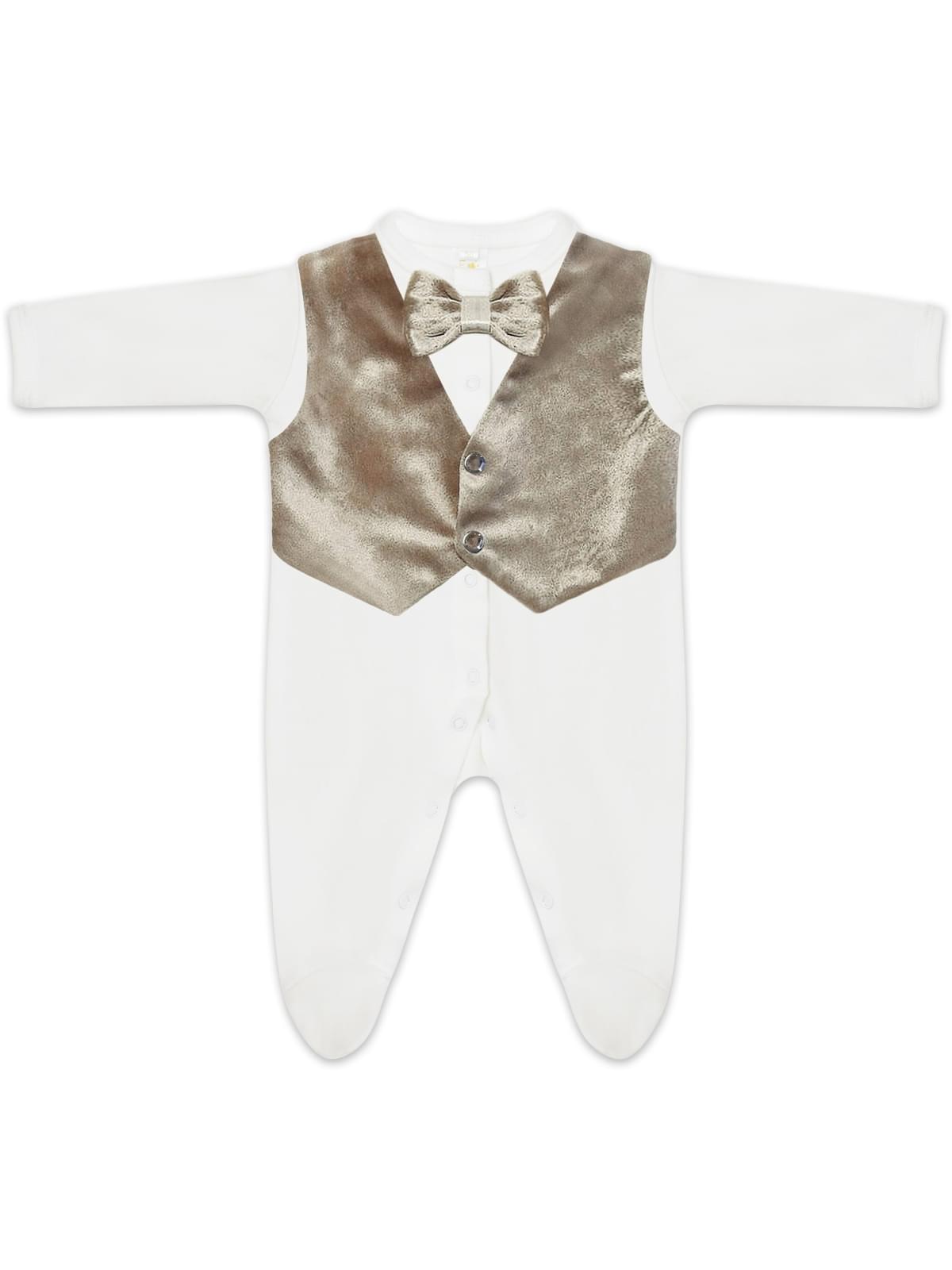 Комплект на выпискудетский детский Luxury Baby Маркиз, бежевый; белый, 62
