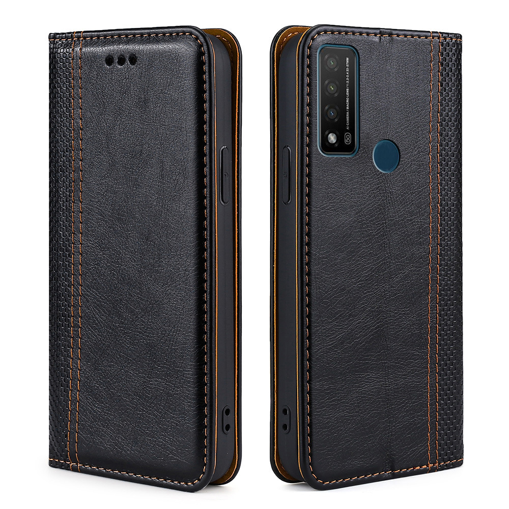 

Чехол-книжка MyPads Premium Pelle di Marmo для TCL 20 Pro 5G из натуральной кожи буйвола п, Черный