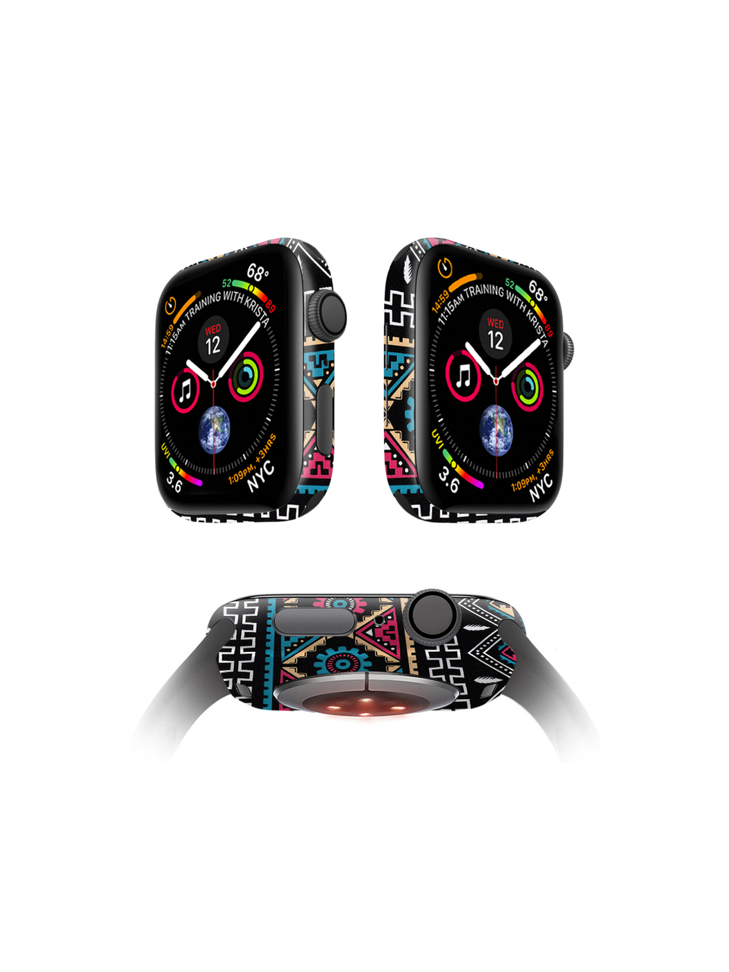 

Защитная пленка MOCOLL для корпуса Apple Watch 40mm (2шт) Богемный узор Икат