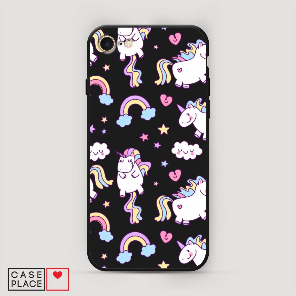 

Матовый силиконовый чехол "Sweet unicorns dreams" на Apple iPhone 7, Sweet unicorns dreams