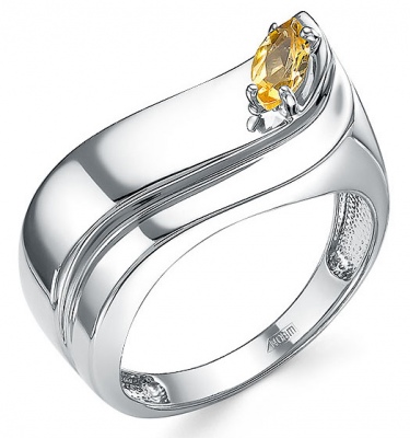 

Кольцо из серебра с цитрином р. 19 Империал К1917/Ag-607/12, К1917/Ag-607/12