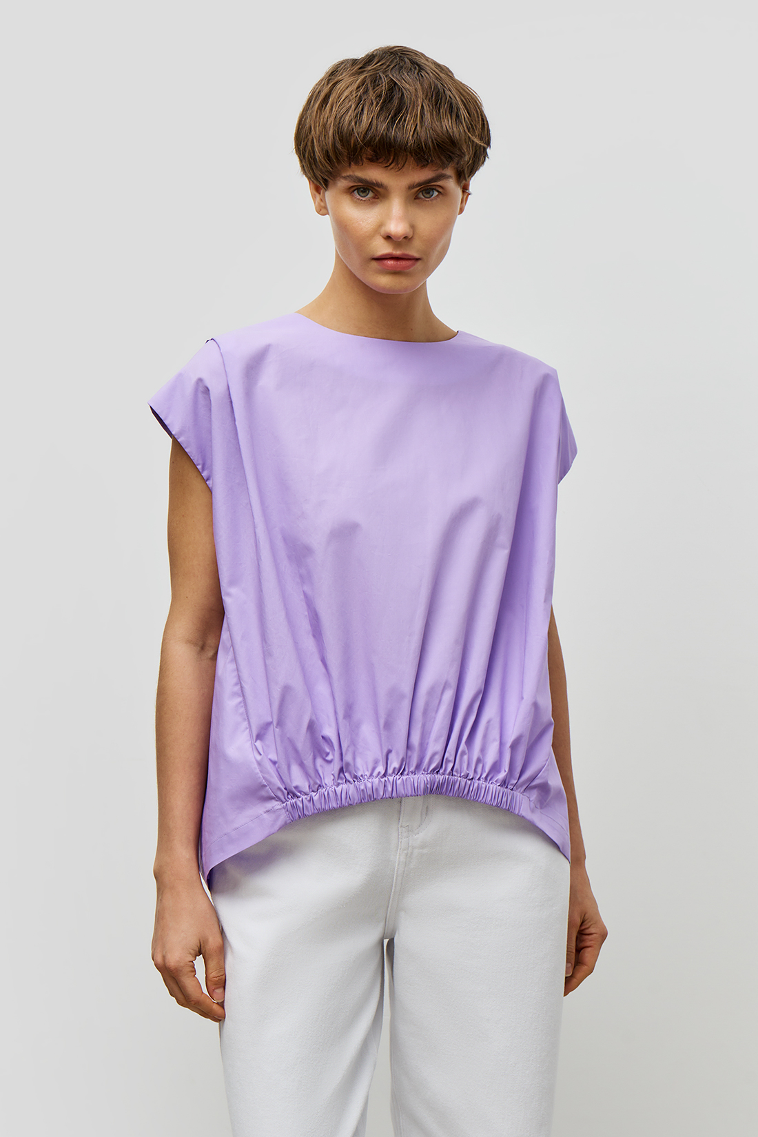 Блуза женская Baon B1923010 фиолетовая XL