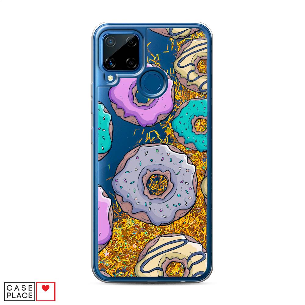 

Чехол Awog на Realme C15 "Разноцветные пончики в глазури 2", Разноцветный, 255090-1