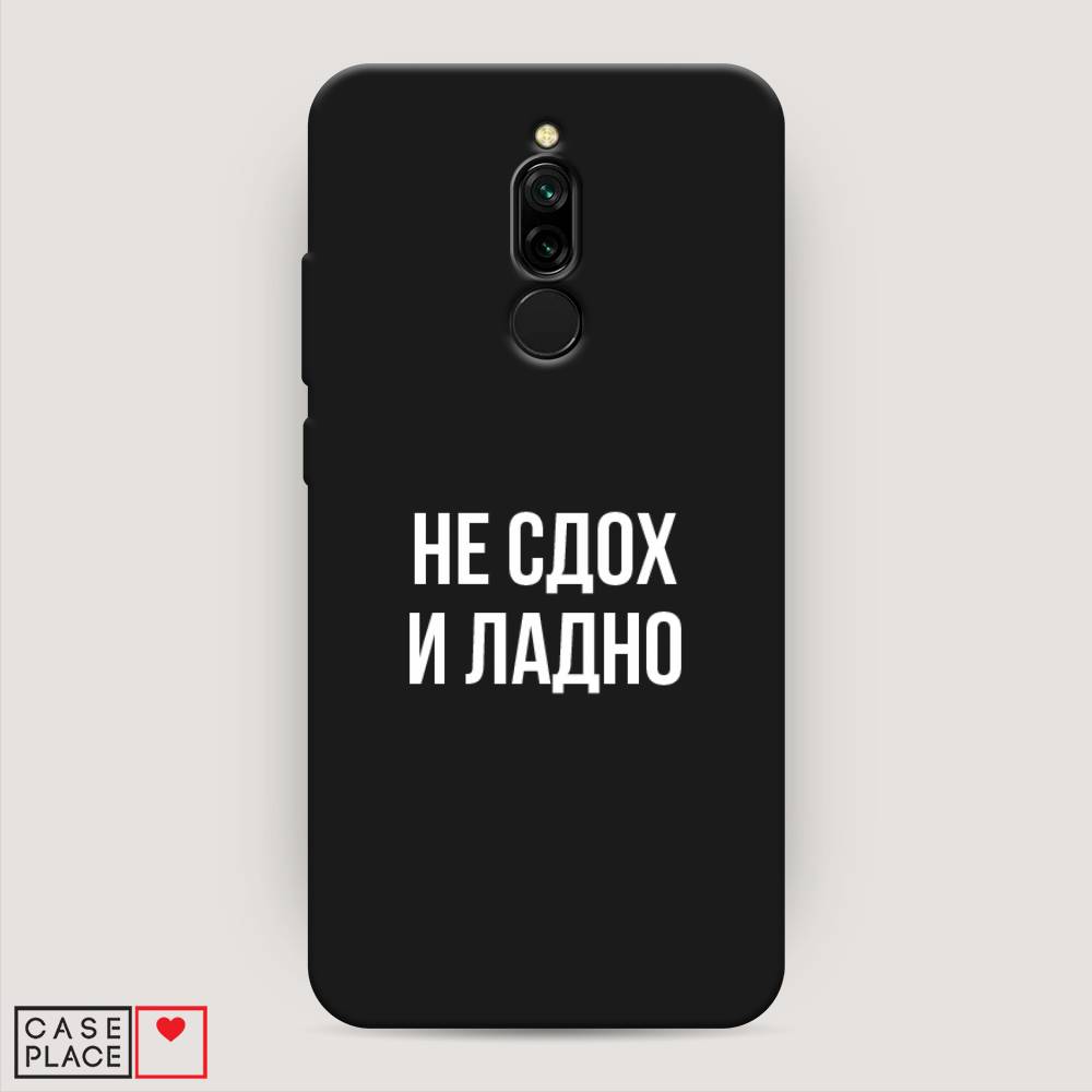 

Матовый силиконовый чехол "Не сдох и ладно" на Xiaomi Redmi 8, Разноцветный, 37152-1