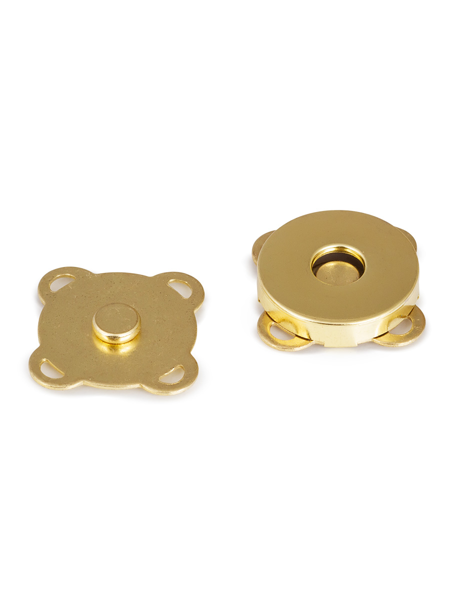 Кнопка магнитная пришивная Forceberg 9-1331905-005 18 мм, золото, 5 штук
