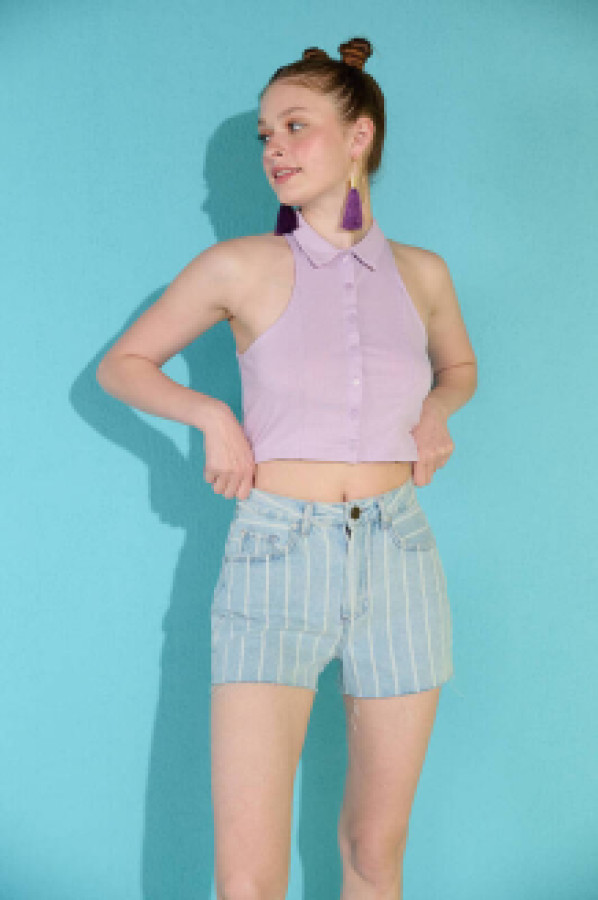 

Топ женский Zechka zck0295 фиолетовый S (доставка из-за рубежа), zck0295