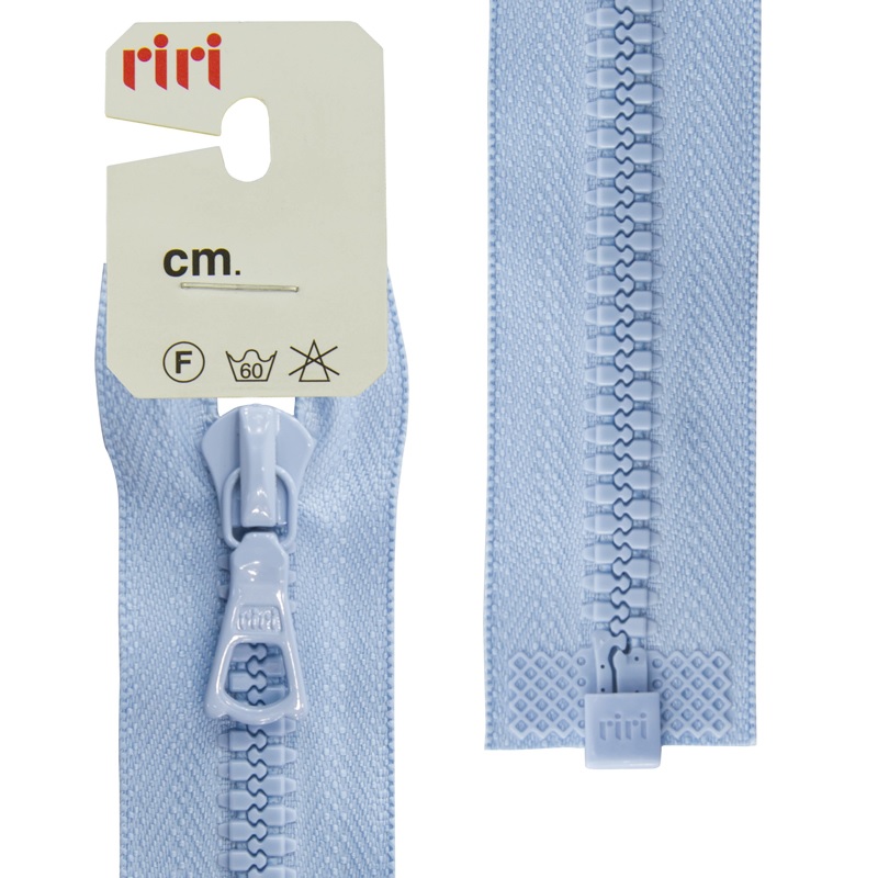 

Молния riri тракторная разъёмная 1 замок, 6мм, 40см, цвет 2603, светло голубой, Молнии для одежды