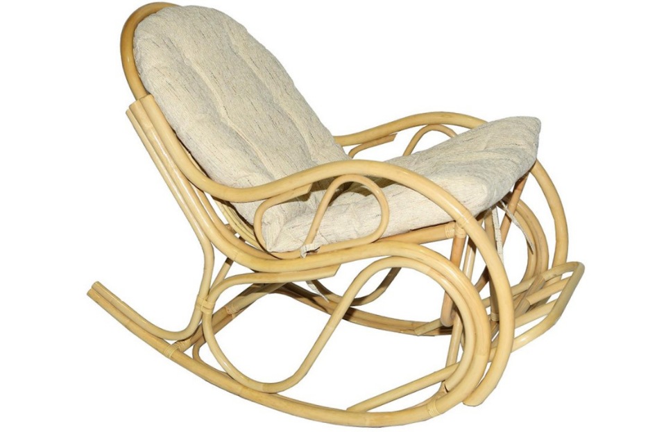 Кресло – качалка Радуга 05/05 с подушкой натуральный