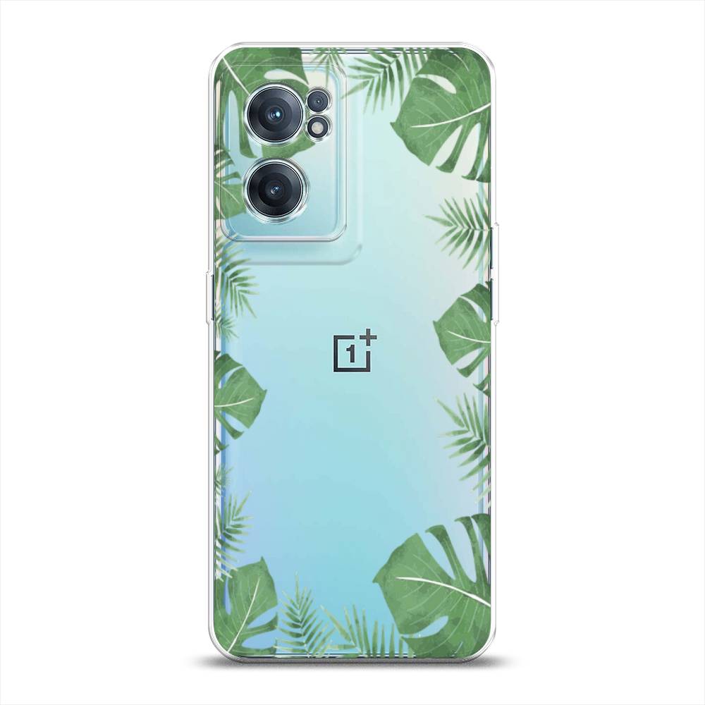 

Чехол Awog на OnePlus Nord CE 2 5G / ВанПлас Nord CE 2 5G "Листья папоротника рамка", Зеленый, 152650-8