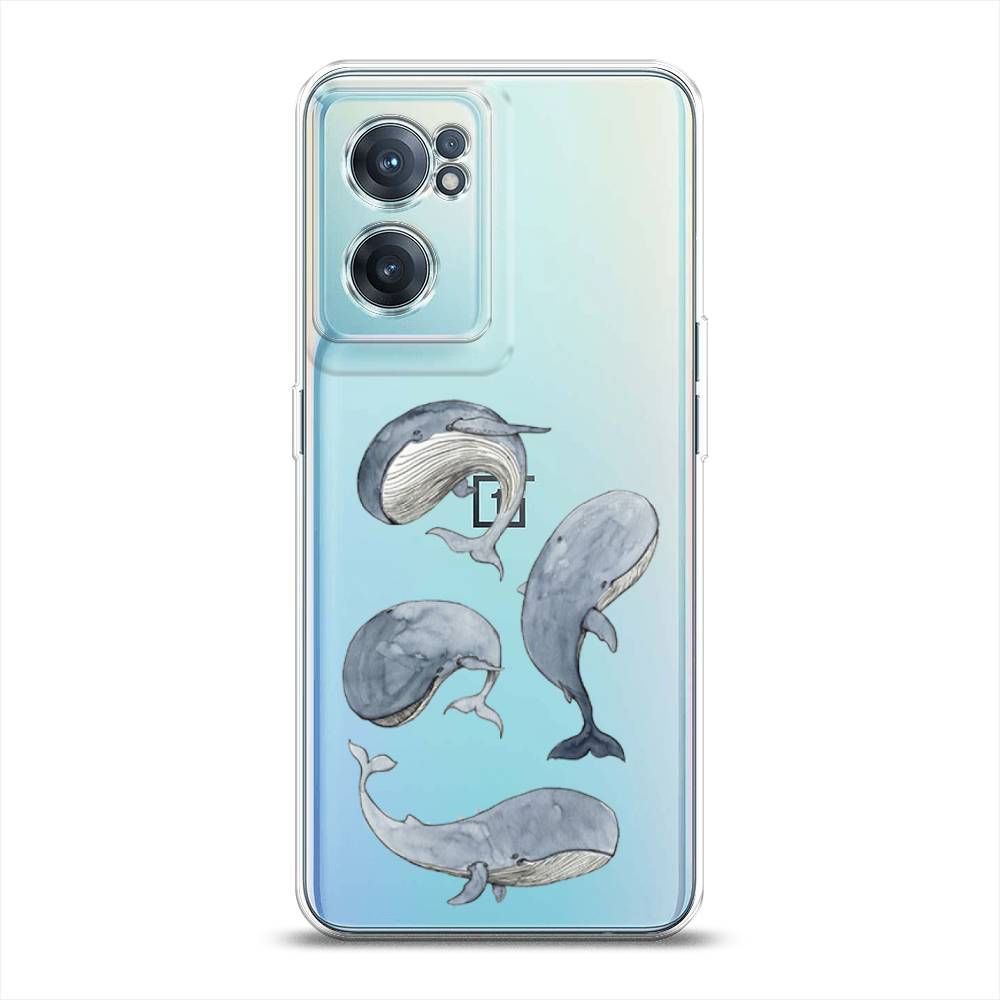 

Чехол Awog на OnePlus Nord CE 2 5G / ВанПлас Nord CE 2 5G "Киты", Белый;прозрачный;голубой, 152650-1
