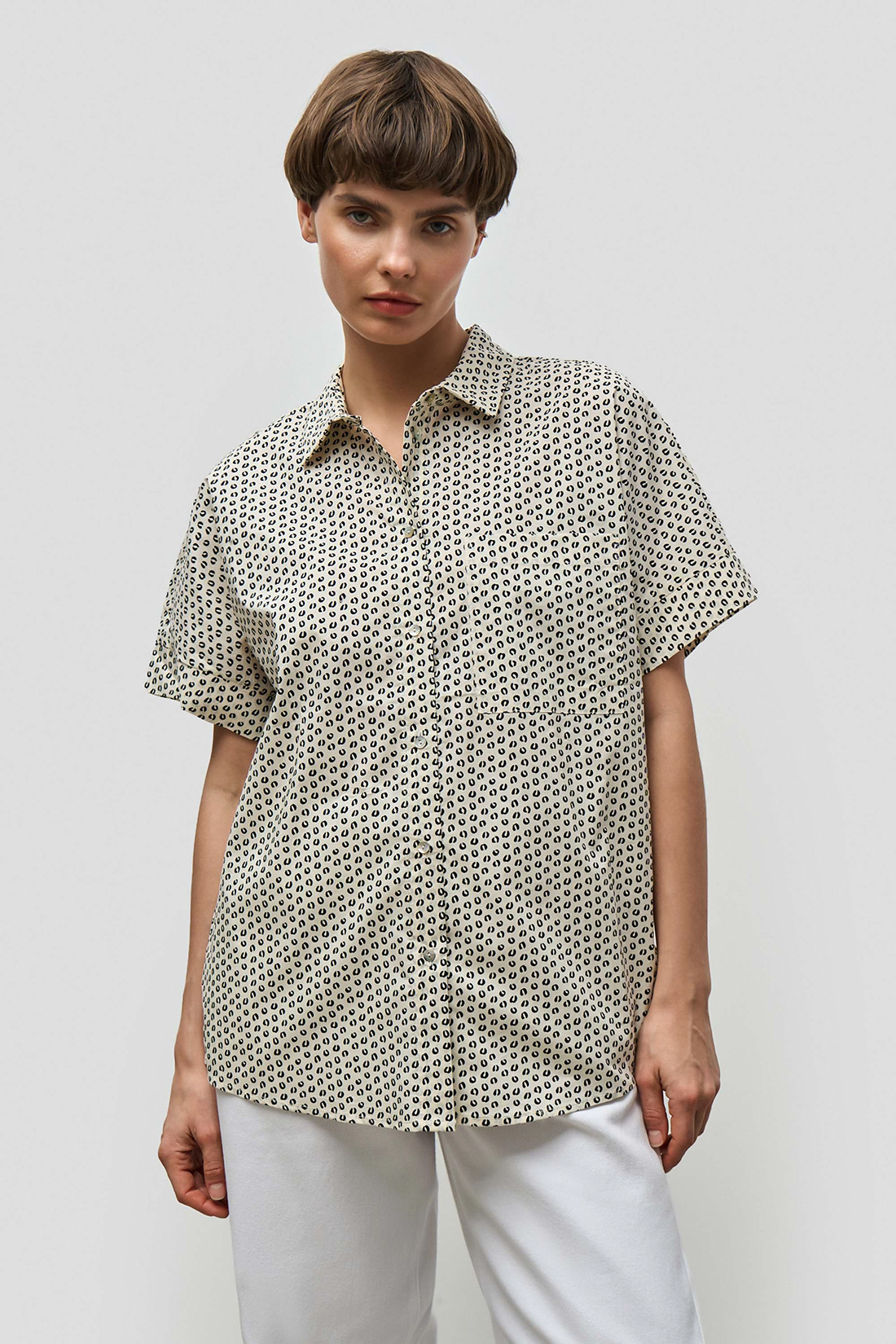 

Блуза женская Baon B1923022 серая 2XL, Серый, B1923022