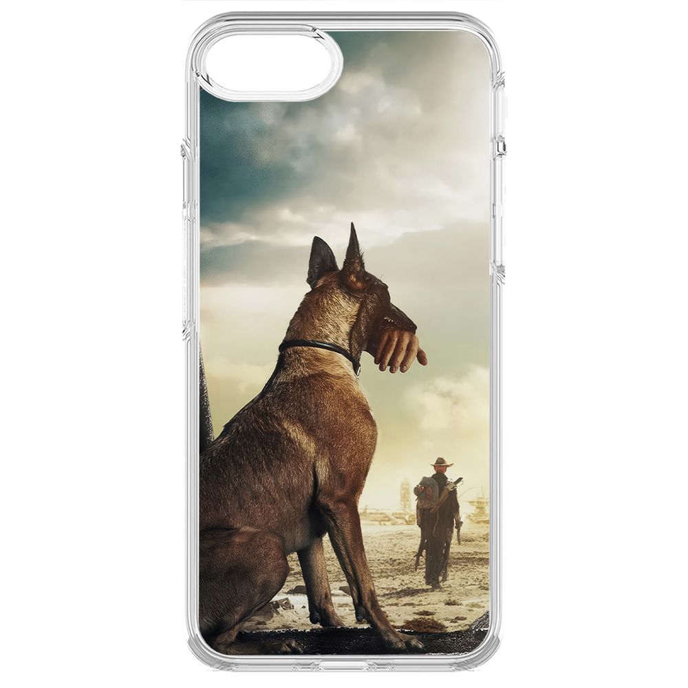

Чехол-накладка Krutoff Clear Case Фоллаут (Fallout) - Псина для iPhone 7