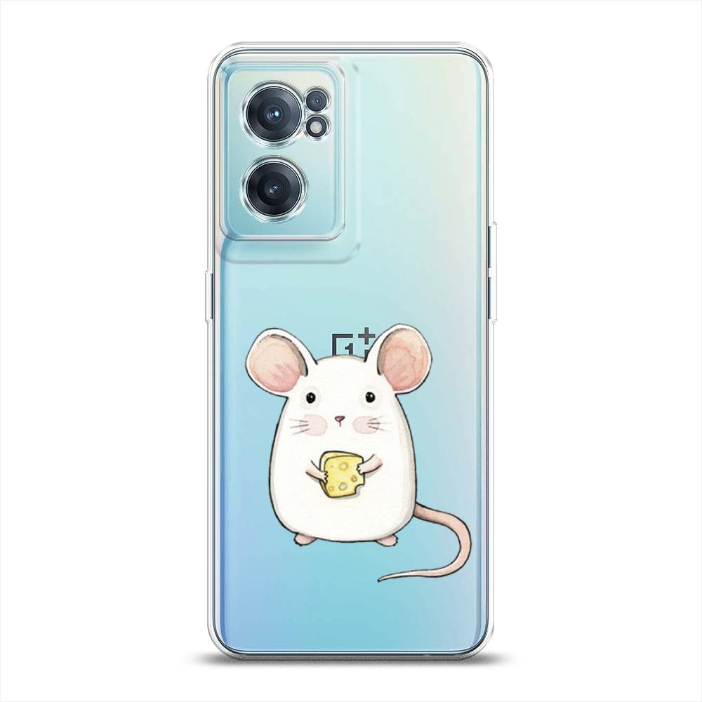 

Чехол Awog на OnePlus Nord CE 2 5G / ВанПлас Nord CE 2 5G "Мышка", Белый;розовый;прозрачный, 152650-1
