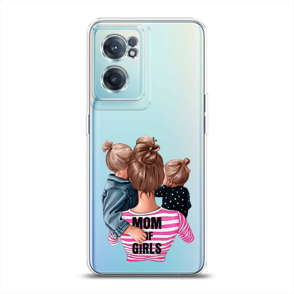 

Чехол Awog на OnePlus Nord CE 2 5G / ВанПлас Nord CE 2 5G "Mom of Girls", Синий;розовый;черный, 152650-6