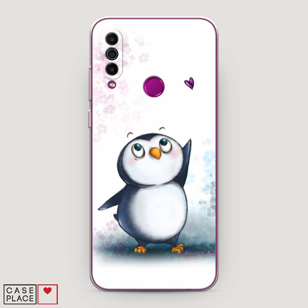 

Чехол Awog на Meizu M10 "Пингвин и сердечко", Белый, 73850-1