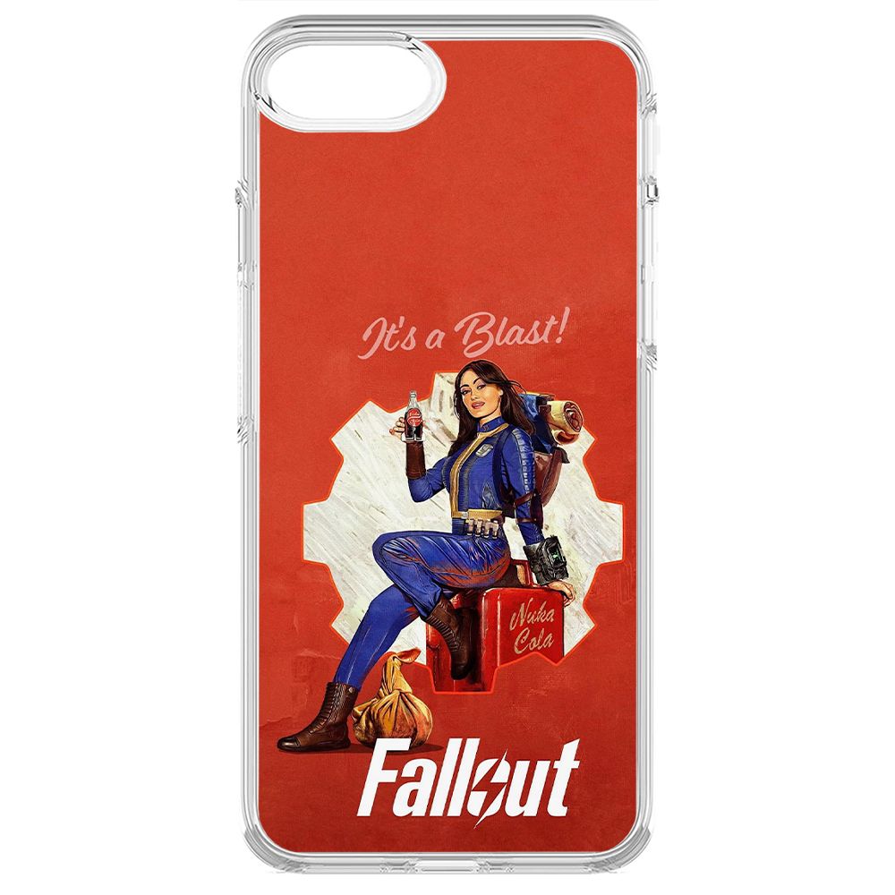 

Чехол-накладка Krutoff Clear Case Фоллаут (Fallout) - Это взрыв! для iPhone 8, Прозрачный