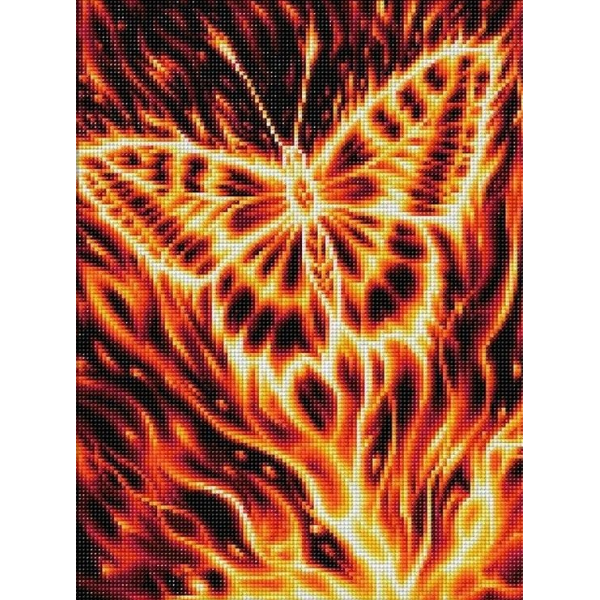 Алмазная вышивка Огненная бабочка