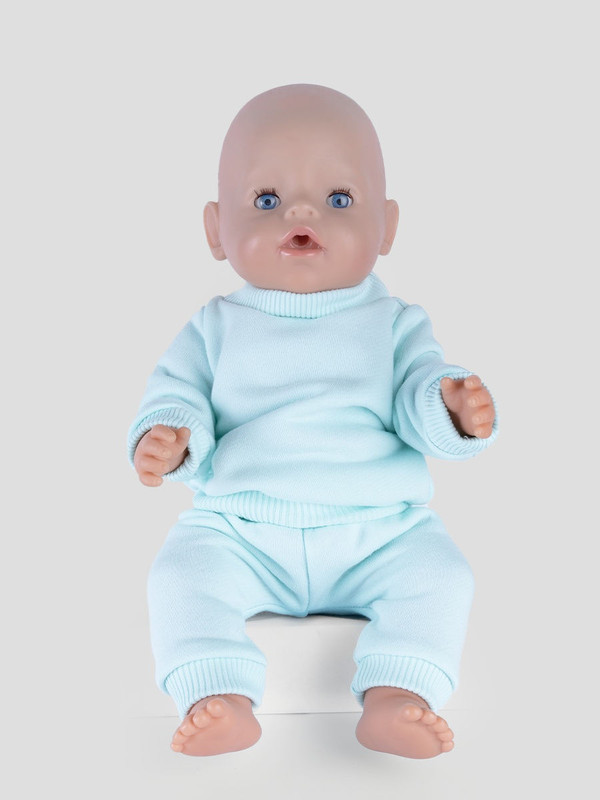 

Одежда для куклы Richline Baby Born 43 см, Х-355 Голубой, Х-355