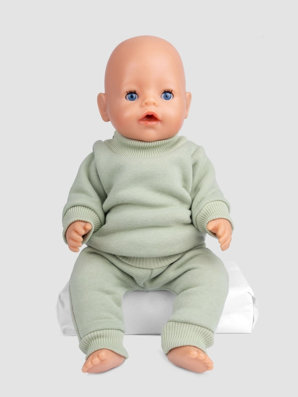Одежда для куклы Richline Baby Born 43 см, Х-355 Оливковый