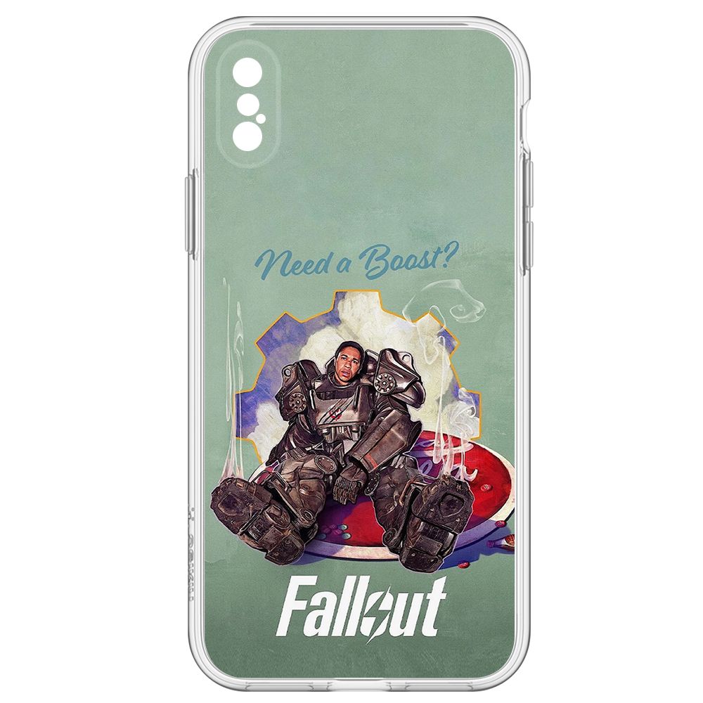 

Чехол-накладка Krutoff Clear Case Фоллаут (Fallout) - Нужно ускорение для iPhone X, Прозрачный
